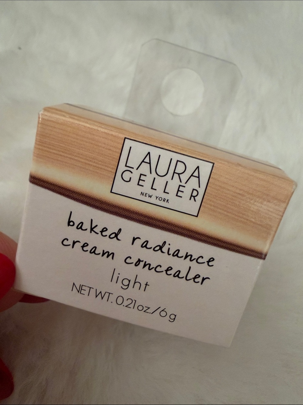 Laura Geller Baked Radiance Cream Concealer - Light NEW 0.21 oz